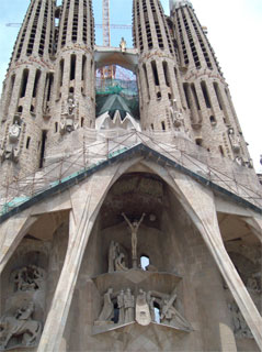 Passionsfasaden på Sagrada Familia